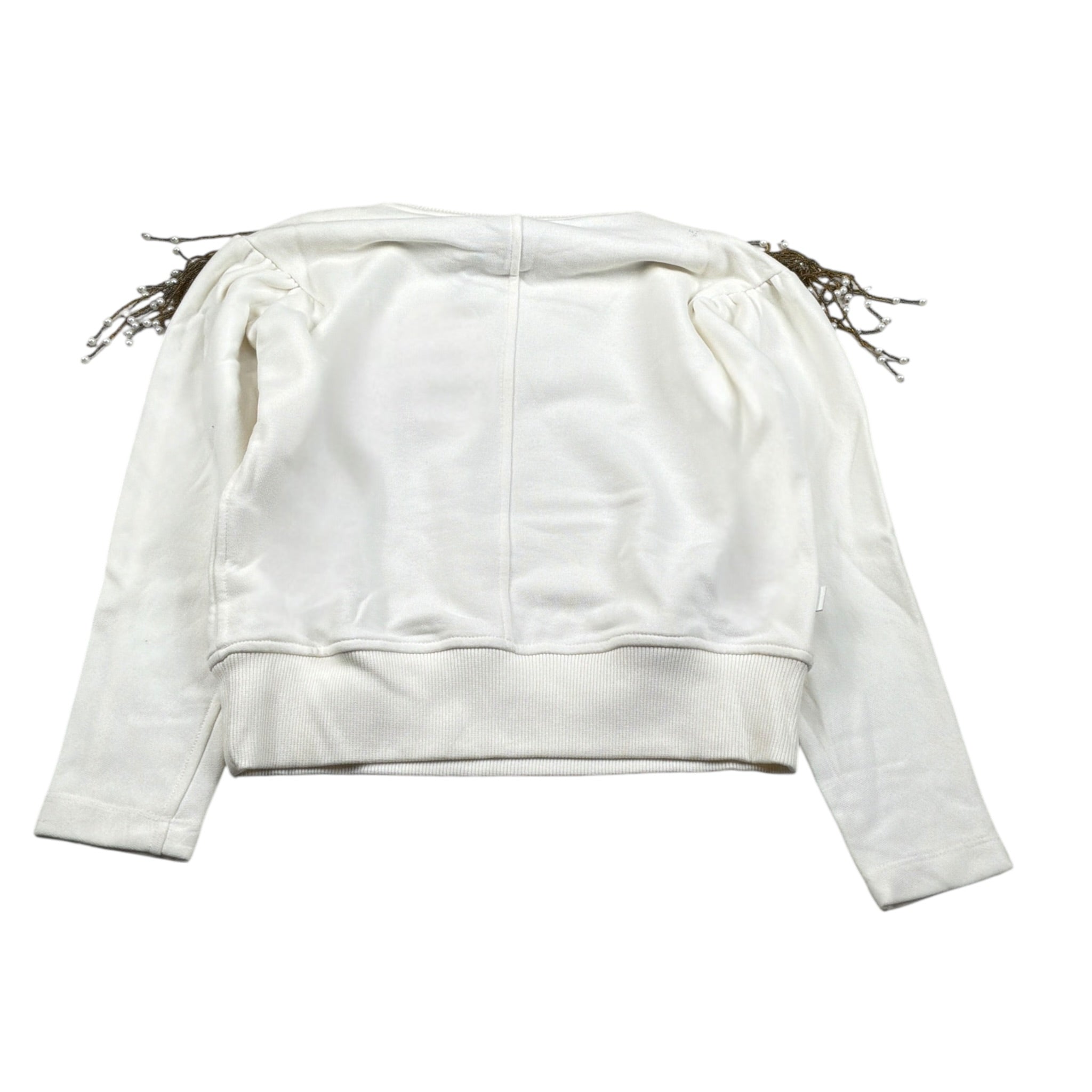 Jijil Felpa tinta unita con Applicazioni Bianco per Bambina JJE23FP016 BIANCO JIJIL 