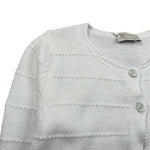 J.O. Milano Coprispalle tinta unita con Ricami Bianco per Bambina 573X1JXX BIANCO J.O. MILANO 