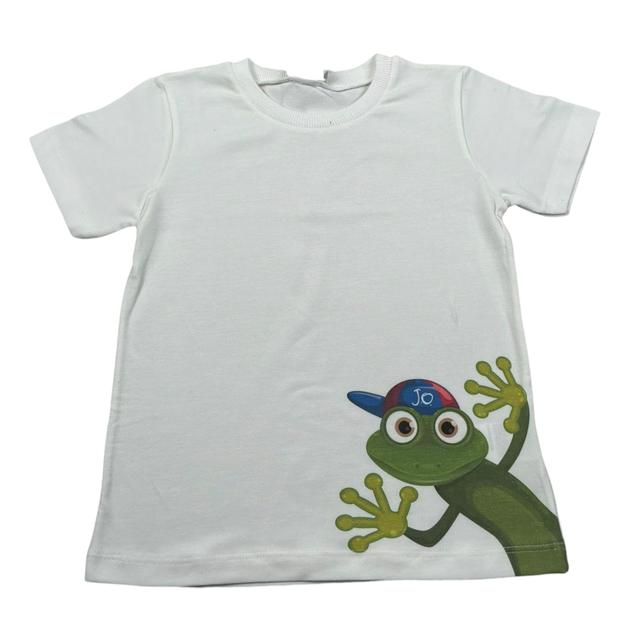 J.O. Milano T-Shirt Girocollo tinta unita con Stampe Panna per Bambino 576N2J PANNA J.O. MILANO 