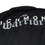 John Richmond Camicia Tinta Unita Collo Coreano per Bambino RBP24108CA NERO JOHN RICHMOND 