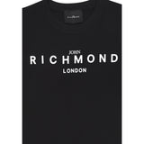 John Richmond T-Shirt Girocollo Tinta Unita con Stampa per Bambino RBP25003TSX NERO JOHN RICHMOND 