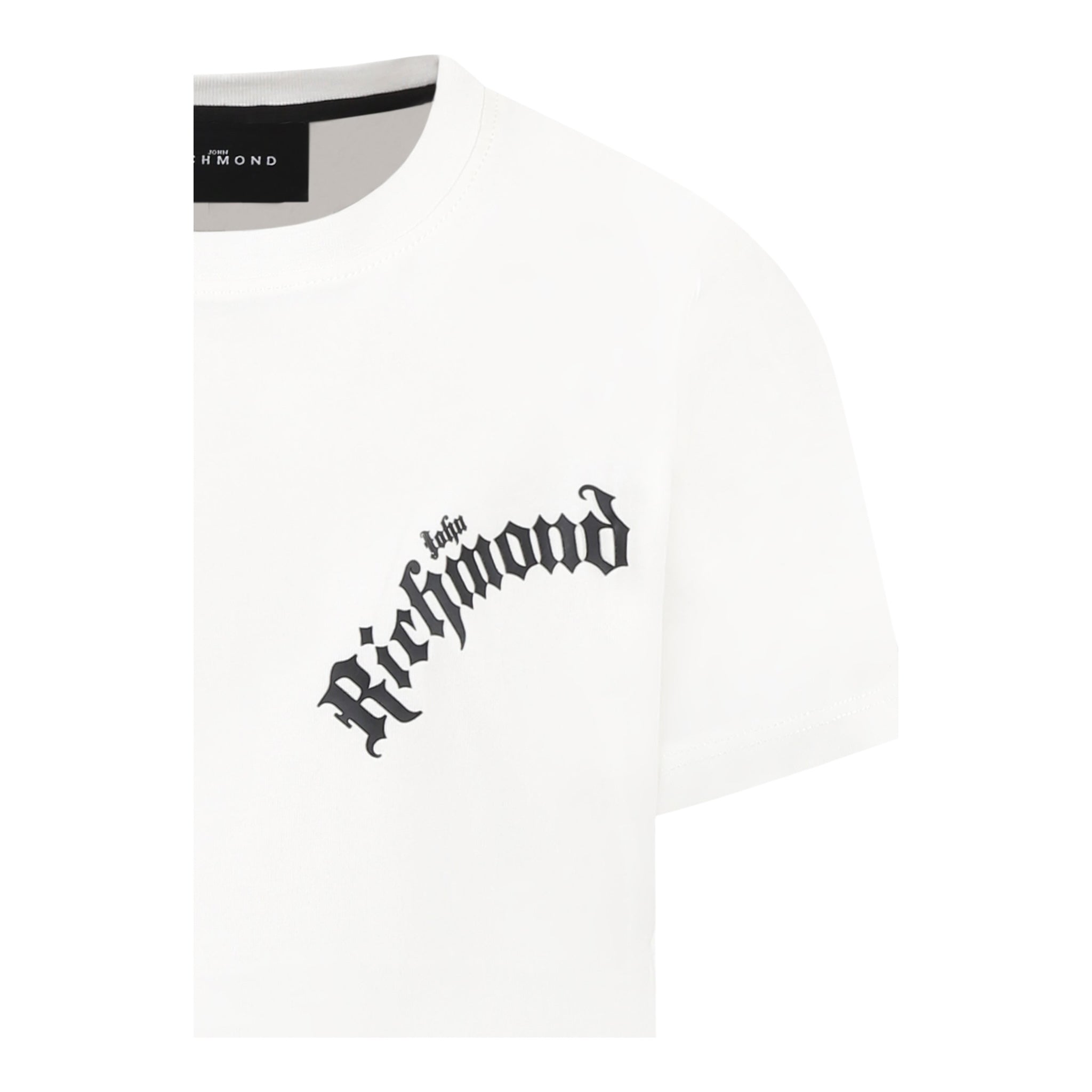 John Richmond T-Shirt Girocollo Tinta Unita con Stampa per Neonato RBP25057TSN BIANCO JOHN RICHMOND 