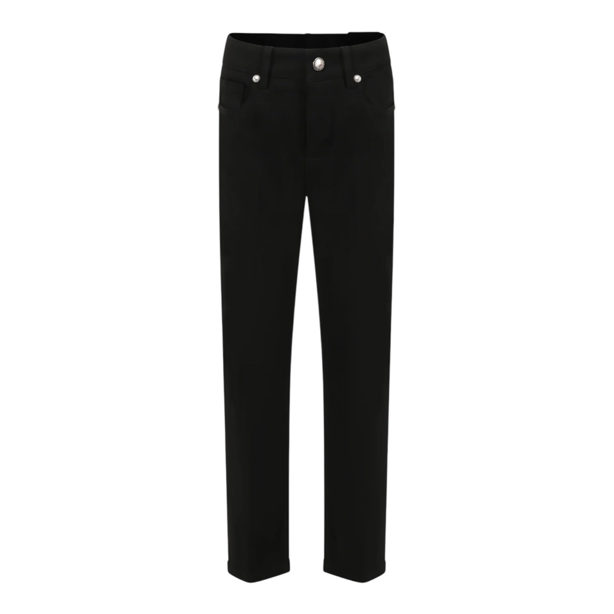 John Richmond Pantalone Tinta Unita con 5 Tasche per Bambino RBP25096JE NERO JOHN RICHMOND 
