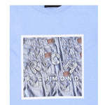 John Richmond T-Shirt Girocollo Tinta Unita con Stampa per Bambino RBP25117TS AZZURRO JOHN RICHMOND 