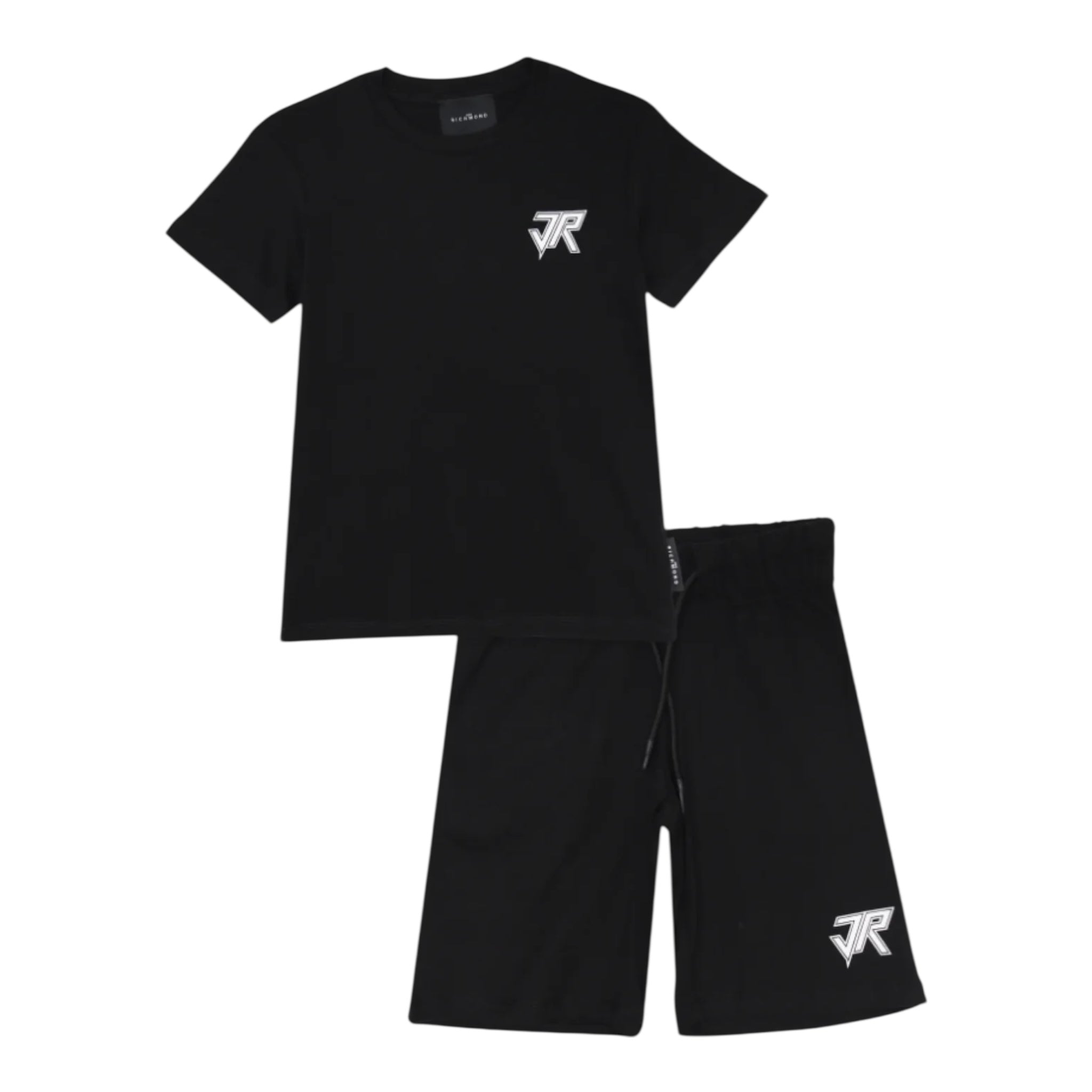 John Richmond Completo 2 Pezzi T-Shirt-Bermuda Tinta Unita per Neonato RBP25134CJX NERO JOHN RICHMOND 