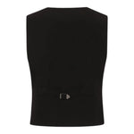 John Richmond Gilet Tinta Unita Doppiopetto per Bambino RBP25220GTX NERO JOHN RICHMOND 