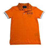 John Richmond Polo Mezza Manica Tinta Unita per Bambino RBP26030PO ARANCIONE JOHN RICHMOND 