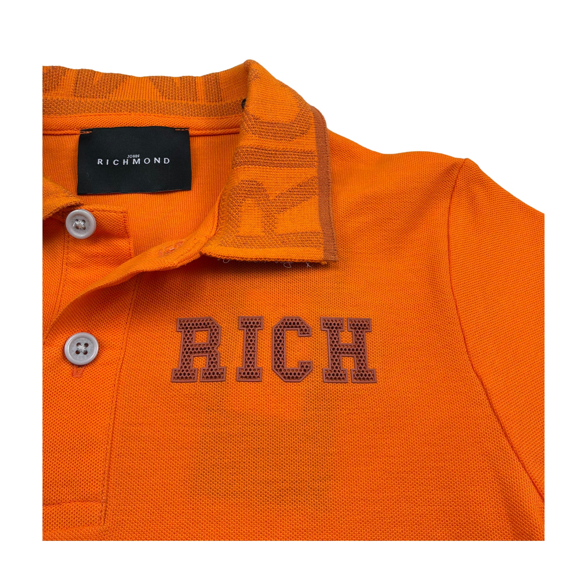 John Richmond Polo Mezza Manica Tinta Unita per Bambino RBP26030PO ARANCIONE JOHN RICHMOND 