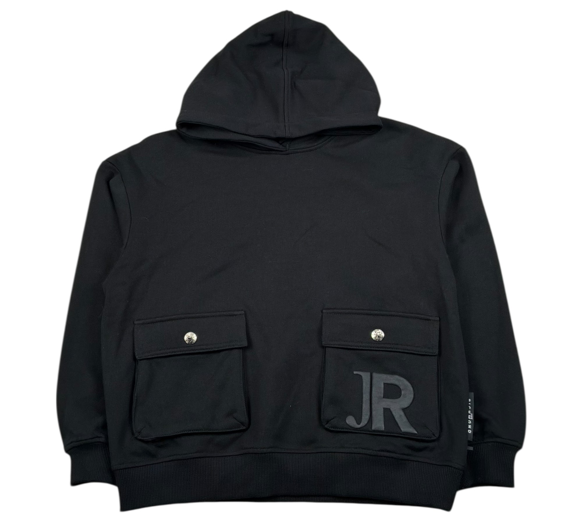 John Richmond Felpa Chiusa con Cappuccio Tinta Unita per Bambino RBP26051FE NERO JOHN RICHMOND 