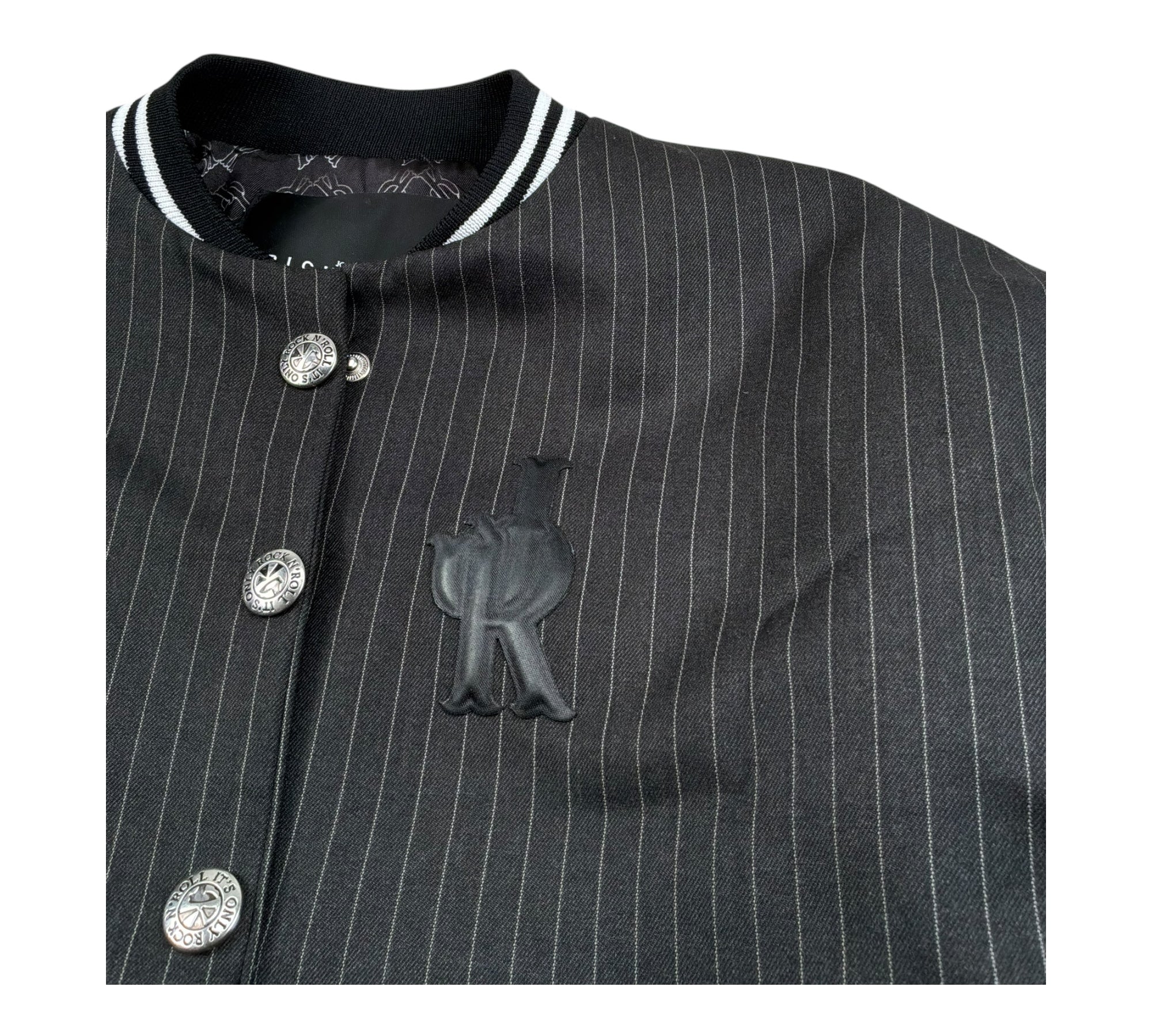 John Richmond Giubbino College Tinta Unita con Ecopelle per Bambino RBP26072GB NERO JOHN RICHMOND 