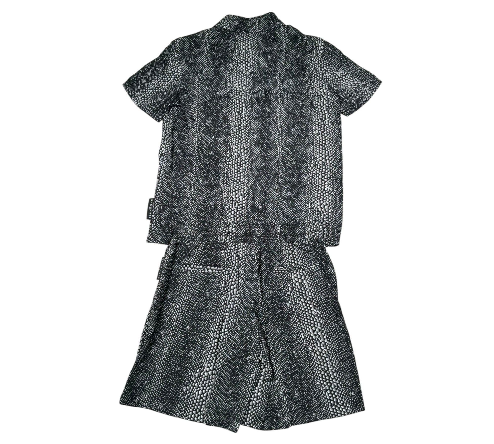 John Richmond Completo 2 Pezzi Camicia-Bermuda per Bambino RBP26159CE NERO JOHN RICHMOND 