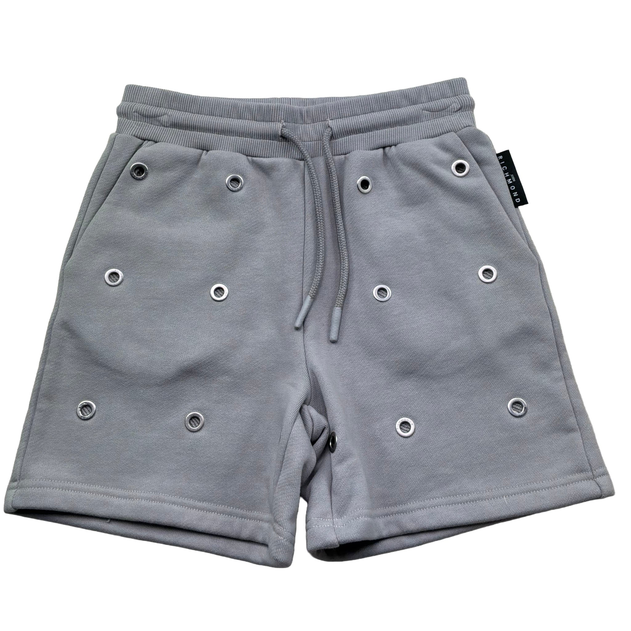 John Richmond Bermuda In Tuta Tinta Unita con Trafori per Bambino RBP26215BE GRIGIO JOHN RICHMOND 