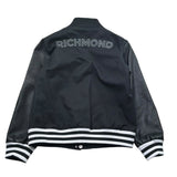 John Richmond Giubbino con Maniche In Ecopelle Tinta Unita con Bottoni per Bambino RBP26230GB NERO JOHN RICHMOND 