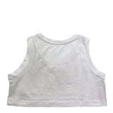 John Richmond Top Tinta Unita con Stampa per Bambina RGP25088TO BIANCO JOHN RICHMOND 