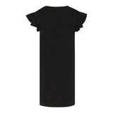 John Richmond Abito Tinta Unita con Stampa per Bambina RGP25159VEX NERO JOHN RICHMOND 