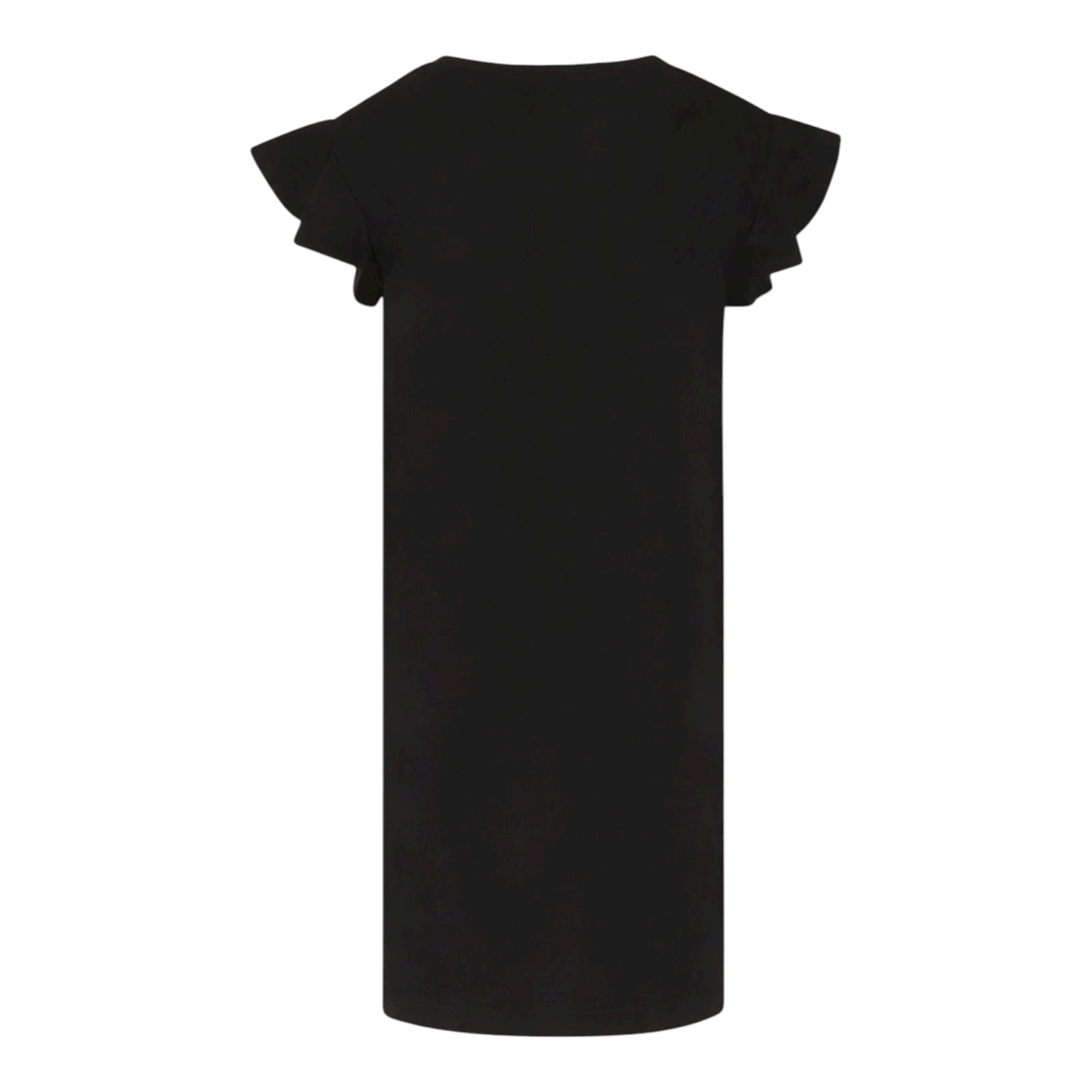 John Richmond Abito Tinta Unita con Stampa per Bambina RGP25159VEX NERO JOHN RICHMOND 