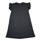 John Richmond Abito Mezza Manica Girocollo Tinta Unita con Stampa per Bambina RGP26023VE NERO JOHN RICHMOND 