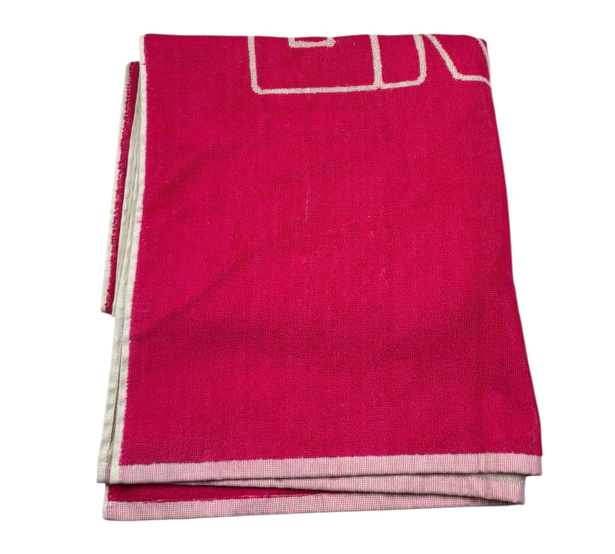 John Richmond Telo Mare Tinta Unita con Logo per Bambina RGP26031TM FUXIA JOHN RICHMOND 