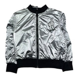 John Richmond Giubbino Reversibile con Zip Bicolore per Bambina RGP26037GB NERO/ARGENTO JOHN RICHMOND 