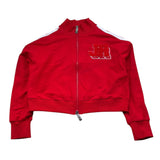 John Richmond Felpa Tinta Unita con Zip per Bambina RGP26093FE ROSSO JOHN RICHMOND 