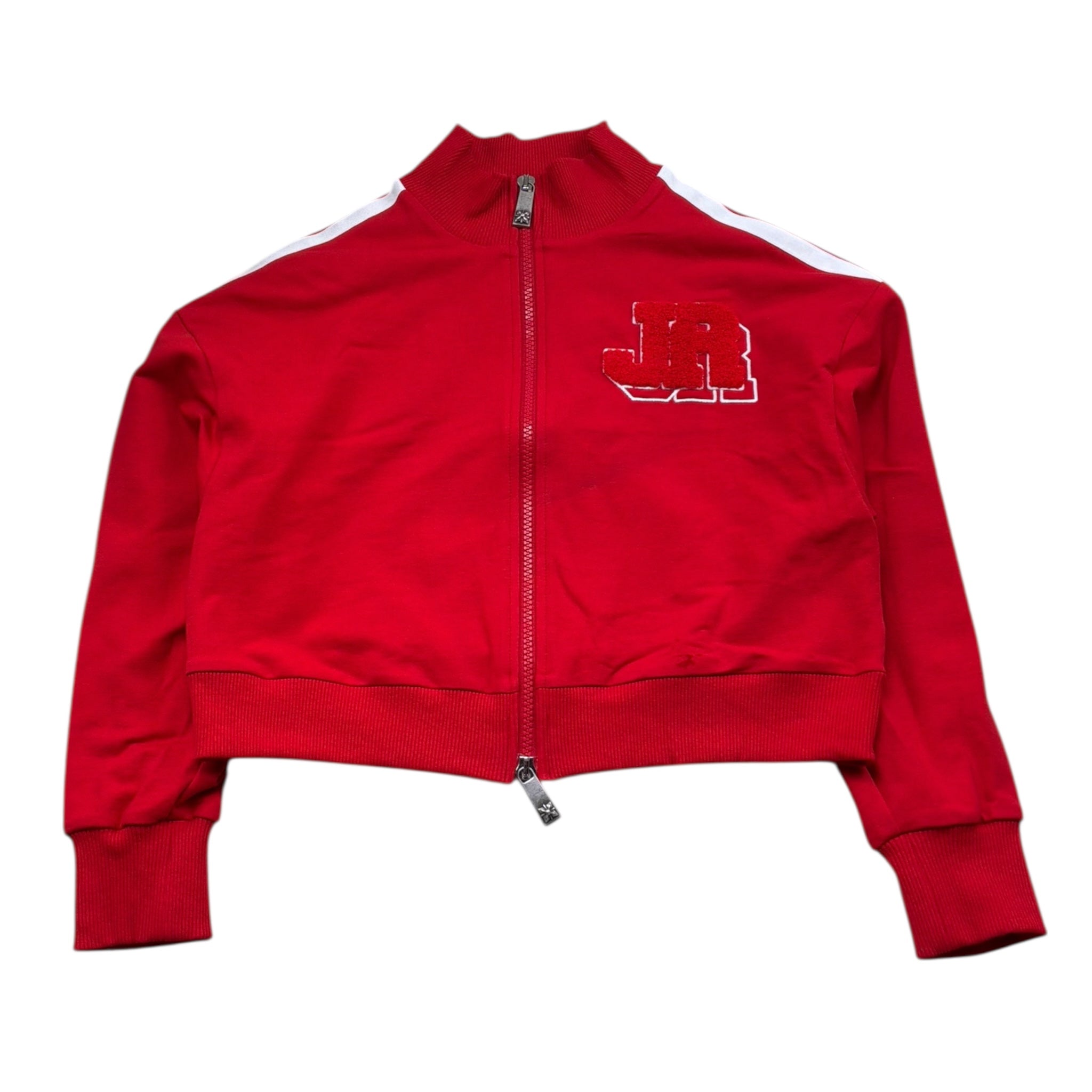 John Richmond Felpa Tinta Unita con Zip per Bambina RGP26093FE ROSSO JOHN RICHMOND 