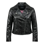 John Richmond Giubbino In Ecopelle con Borchie per Bambina RGP26106GB NERO JOHN RICHMOND 