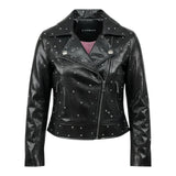 John Richmond Giubbino In Ecopelle con Borchie per Bambina RGP26106GB NERO JOHN RICHMOND 