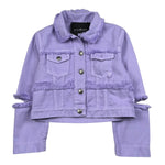 John Richmond Giubbino In Denim Tinta Unita  per Bambina RGP26152GB LILLA JOHN RICHMOND 