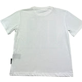 John Richmond T-Shirt Girocollo Tinta Unita con Brillantini per Bambina RGP26207TS BIANCO JOHN RICHMOND 