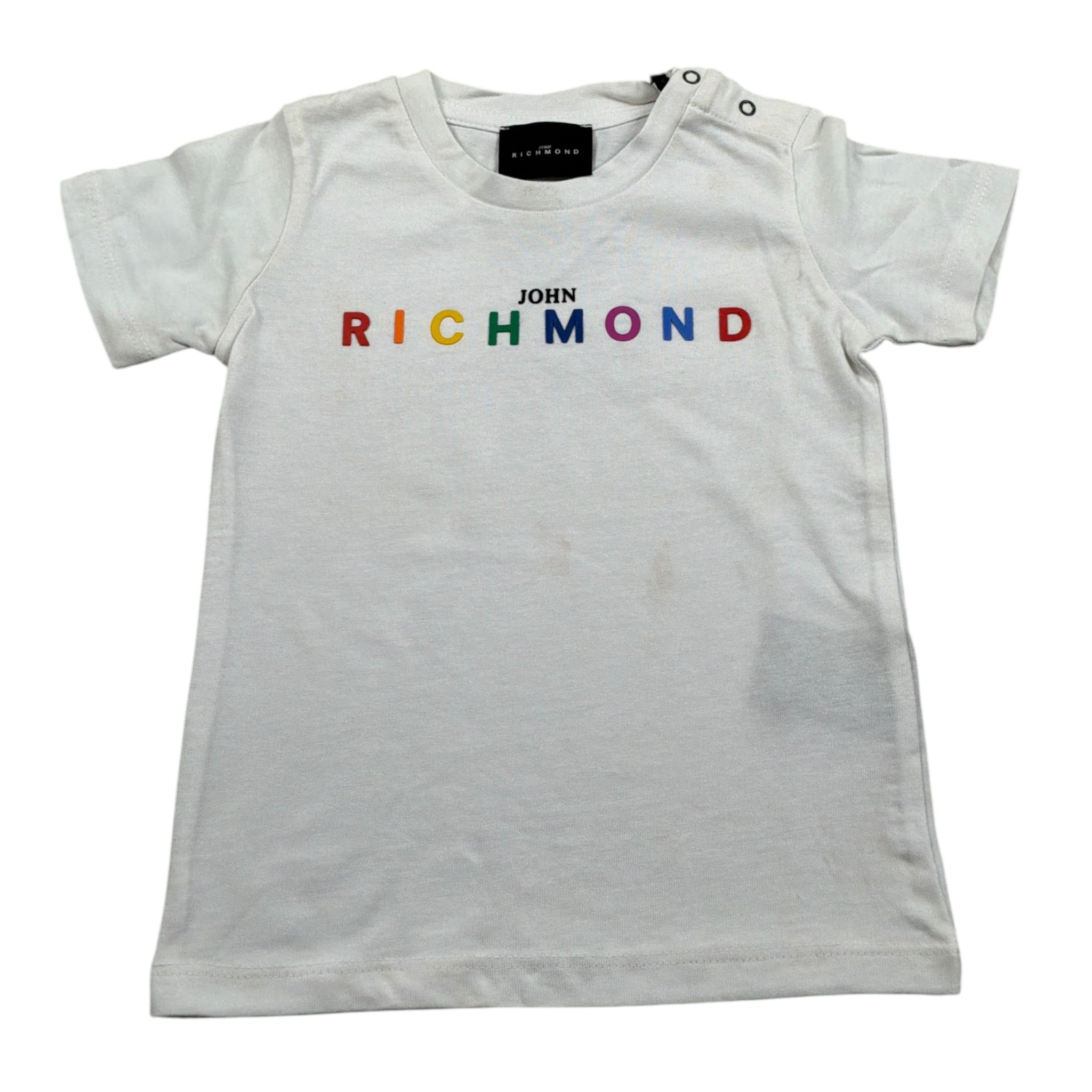John Richmond T-Shirt Girocollo tinta unita con Stampa Bianco per Neonato RIP21046TS BIANCO JOHN RICHMOND 