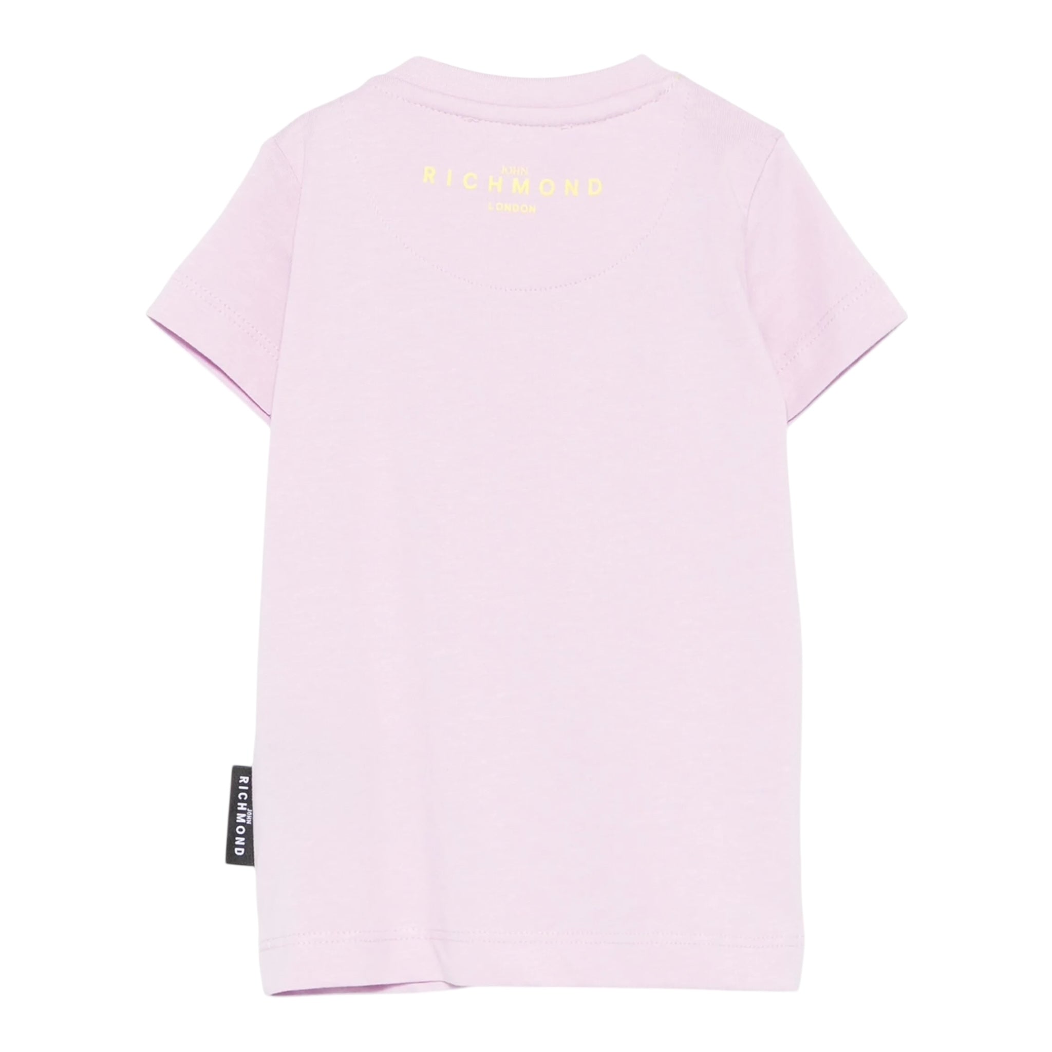 John Richmond T-Shirt Girocollo Tinta Unita con Stampa per Neonata RIP25002TSX LILLA JOHN RICHMOND 
