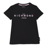 John Richmond T-Shirt Girocollo Tinta Unita con Stampa per Neonata RIP25002TSXXXXX NERO JOHN RICHMOND 