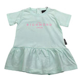 John Richmond Abito Tinta Unita con Stampa per Neonata RIP25005VE VERDE ACQUA JOHN RICHMOND 