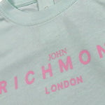 John Richmond Abito Tinta Unita con Stampa per Neonata RIP25005VE VERDE ACQUA JOHN RICHMOND 