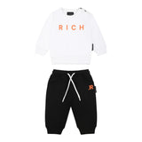 John Richmond Completo 2 Pezzi Felpa-Pantalone per Neonato RIP25013CFXX BIANCO/NERO JOHN RICHMOND 