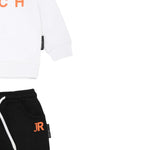 John Richmond Completo 2 Pezzi Felpa-Pantalone per Neonato RIP25013CFXX BIANCO/NERO JOHN RICHMOND 