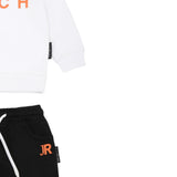 John Richmond Completo 2 Pezzi Felpa-Pantalone per Neonato RIP25013CFXX BIANCO/NERO JOHN RICHMOND 