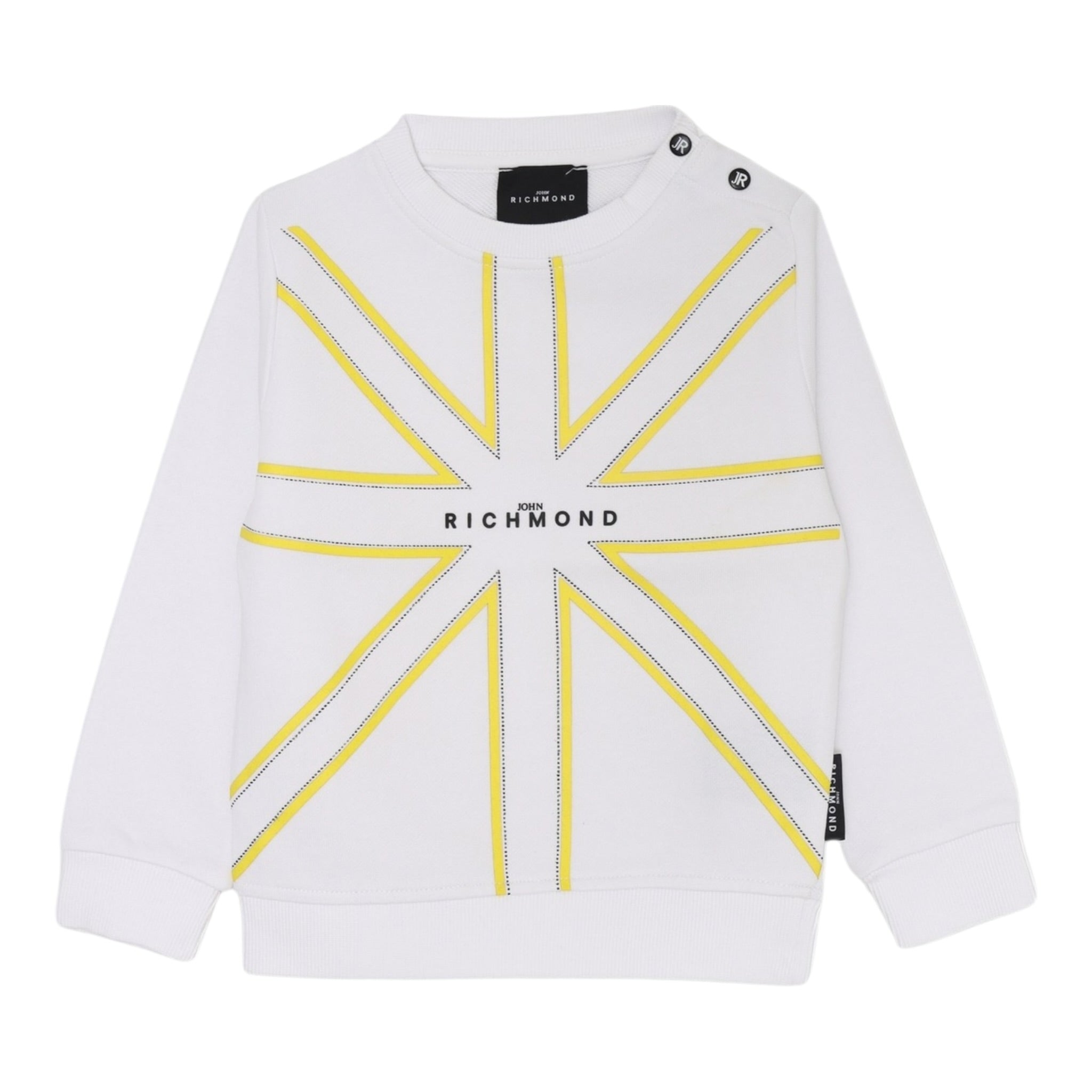 John Richmond Felpa Chiusa Girocollo Tinta Unita per Neonato RIP25078FE BIANCO JOHN RICHMOND 