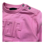 John Richmond Felpa Chiusa Girocollo Tinta Unita per Neonata RIP26029FE ROSA JOHN RICHMOND 