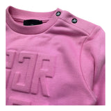 John Richmond Felpa Chiusa Girocollo Tinta Unita per Neonata RIP26029FE ROSA JOHN RICHMOND 