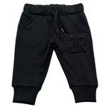 John Richmond Pantalone Tuta Tinta Unita con Logo per Neonato RIP26033PA NERO JOHN RICHMOND 