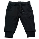 John Richmond Pantalone Tuta Tinta Unita con Logo per Neonato RIP26033PA NERO JOHN RICHMOND 