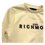 John Richmond Felpa Chiusa Girocollo Tinta Unita con Logo per Neonato RIP26036FE GIALLO JOHN RICHMOND 