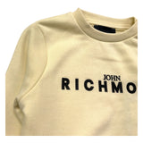 John Richmond Felpa Chiusa Girocollo Tinta Unita con Logo per Neonato RIP26036FE GIALLO JOHN RICHMOND 