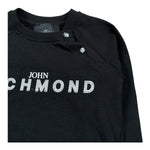 John Richmond Shirt Girocollo Tinta Unita con Logo per Neonato RIP26041TS NERO JOHN RICHMOND 