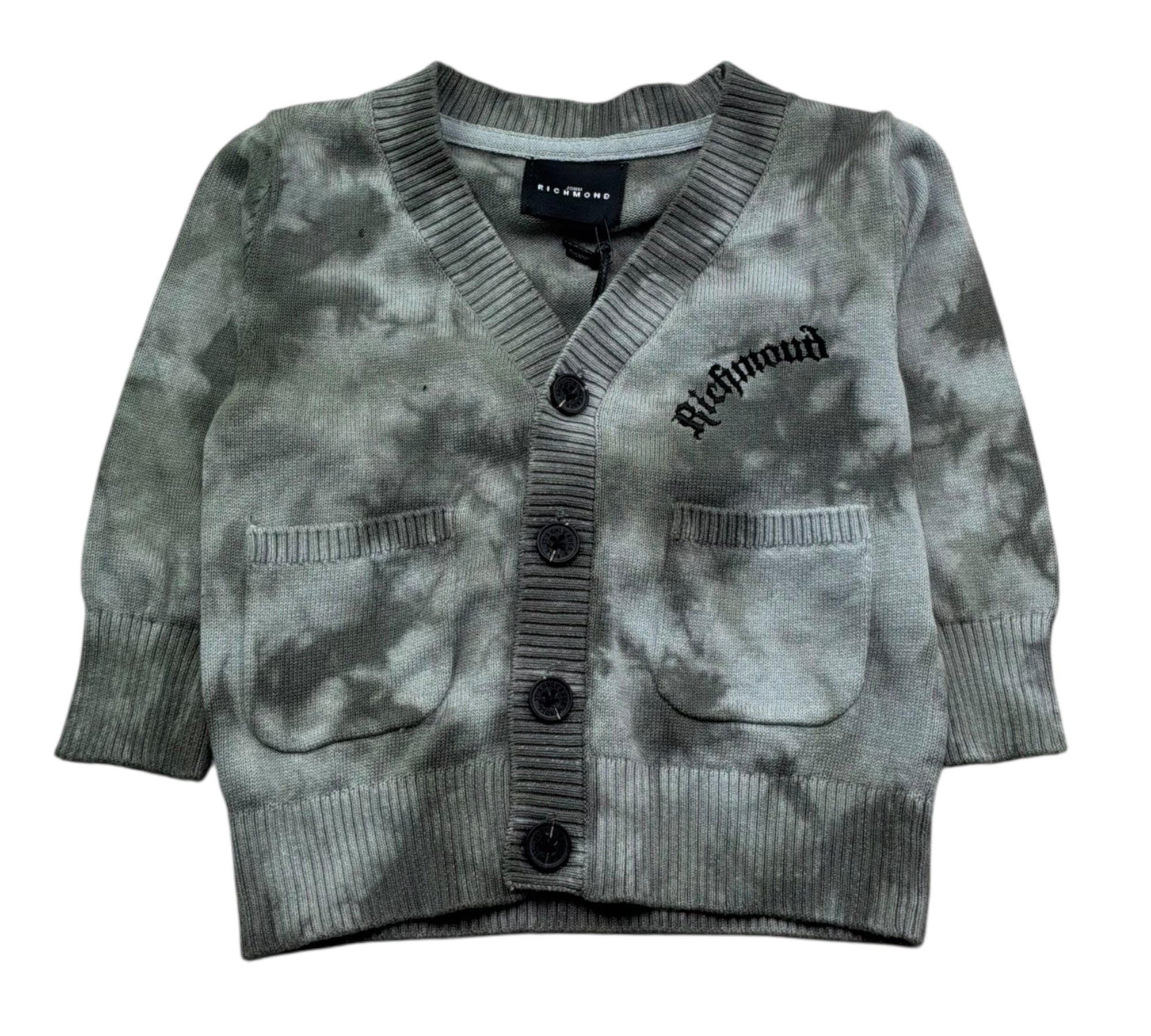 John Richmond Cardigan Tinta Unita Stampa Fantasia per Neonato RIP26066CD VERDE JOHN RICHMOND 