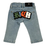 John Richmond Jeans Tinta Unita con Girovita Regolabile per Neonata RIP26106JE AZZURRO JOHN RICHMOND 