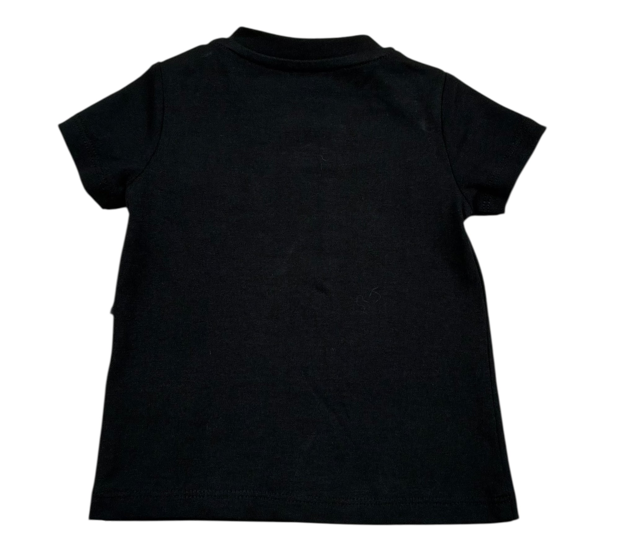 John Richmond T-Shirt Girocoll Tinta Unita con Stampe per Neonato RIP26119TS NERO JOHN RICHMOND 