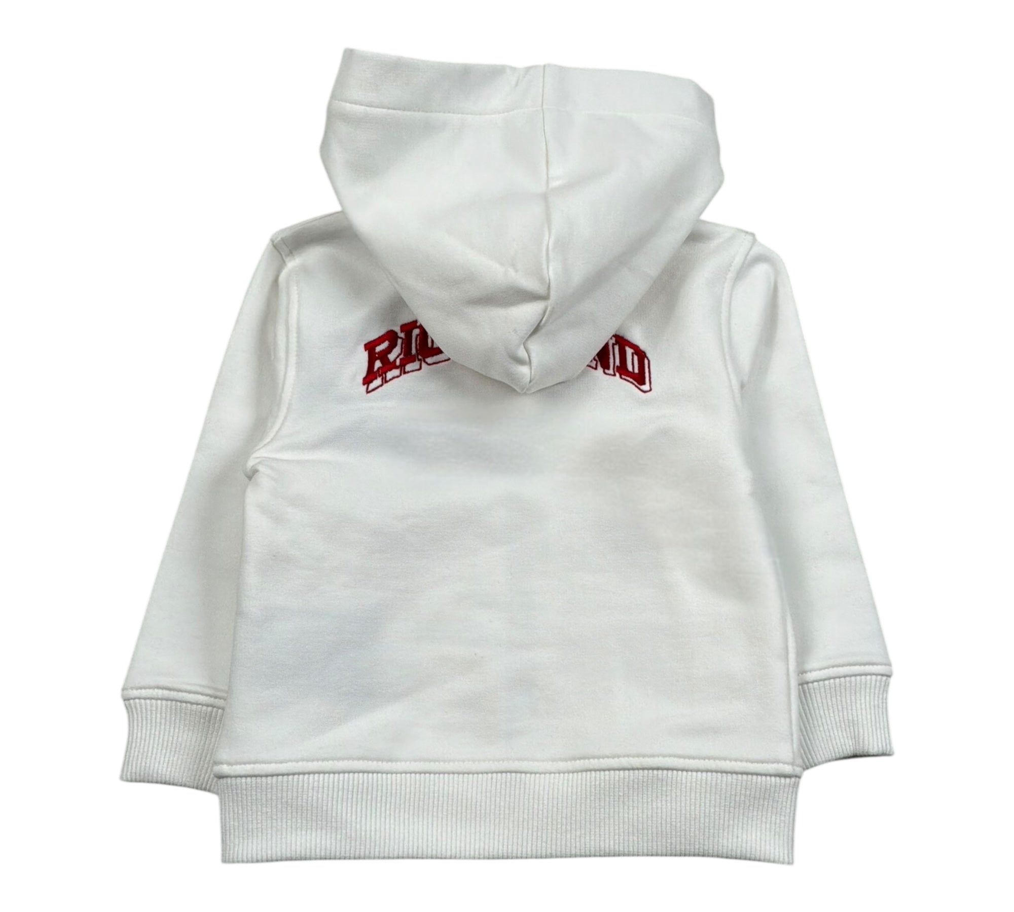 John Richmond Felpa con Zip E Cappuccio Tinta Unita per Neonata RIP26129FE BIANCO JOHN RICHMOND 