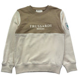 Trussardi Felpa Chiusa Girocollo Tinta Unita per Bambino TBP26158FE BEIGE TRUSSARDI 